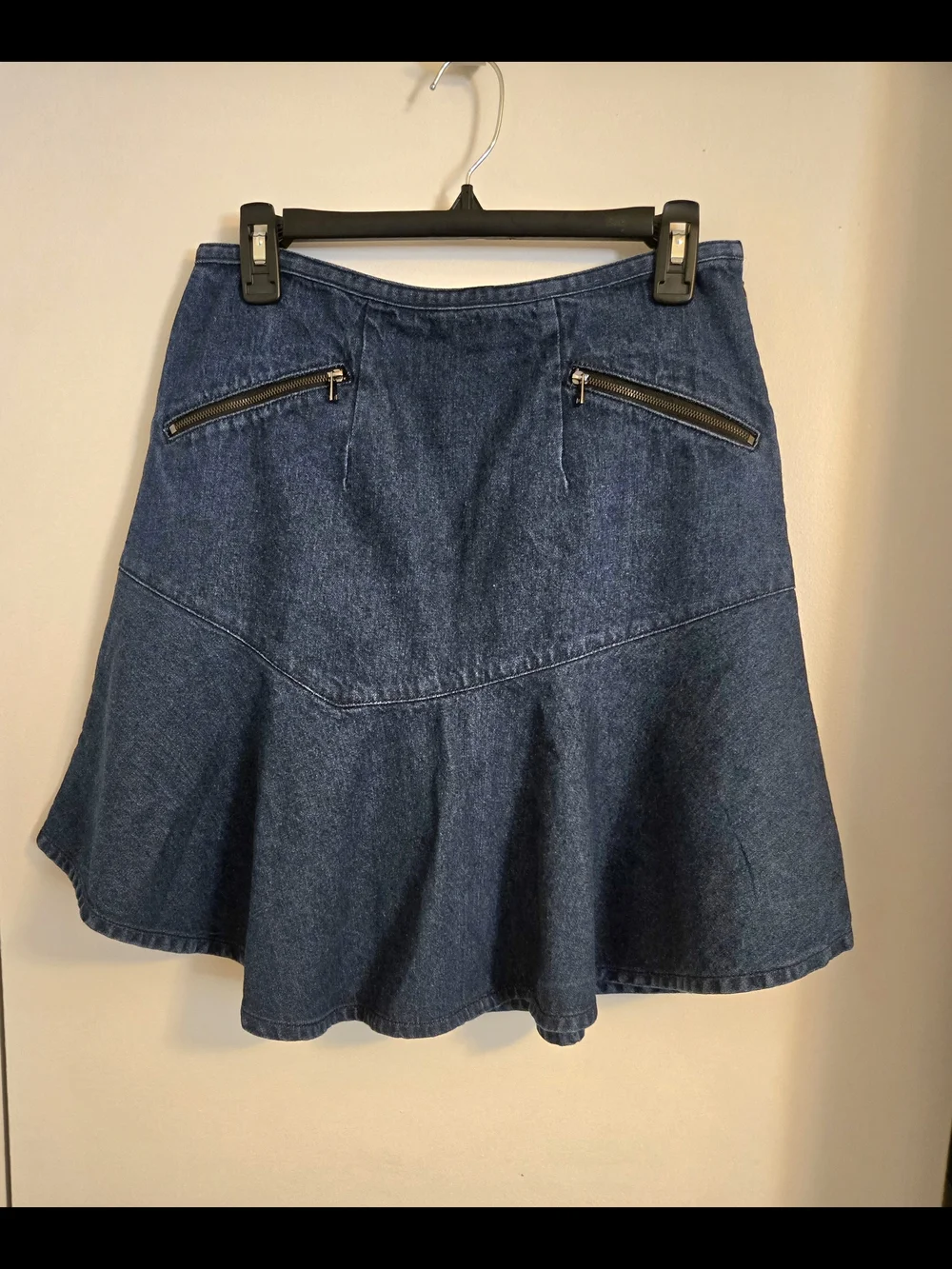 Anthropologie Ruffled Denim Skirt By Sachin + Babi
